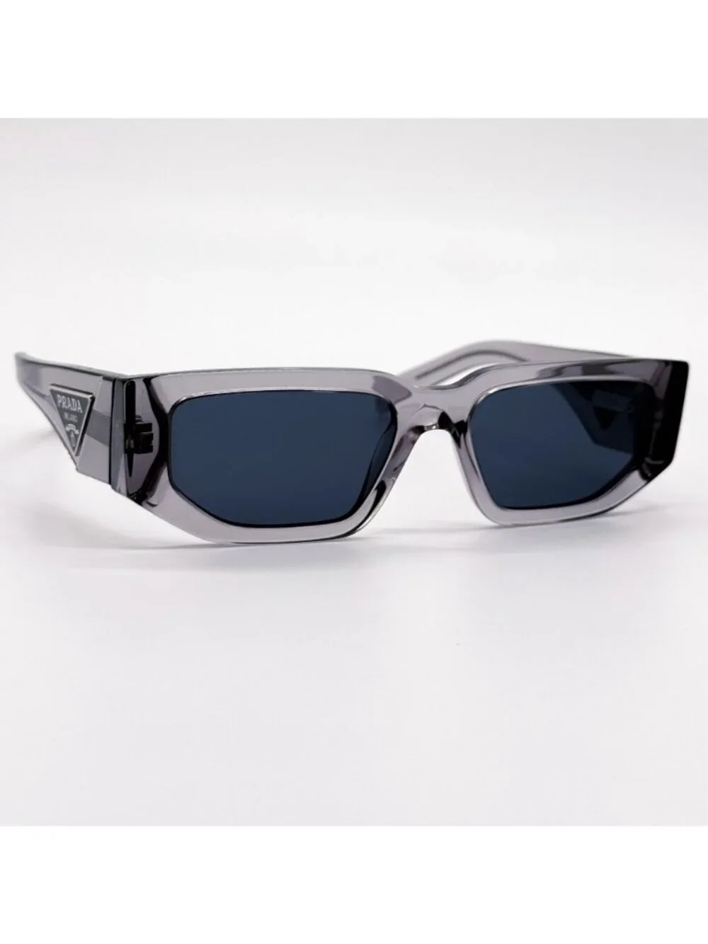 NEW PRADA SUNGLASSES PR09ZS 18S09T TRANSPARENT GRAY UNISEX PR 09ZS 18S09T, SPR 0 - Picture 5 of 10